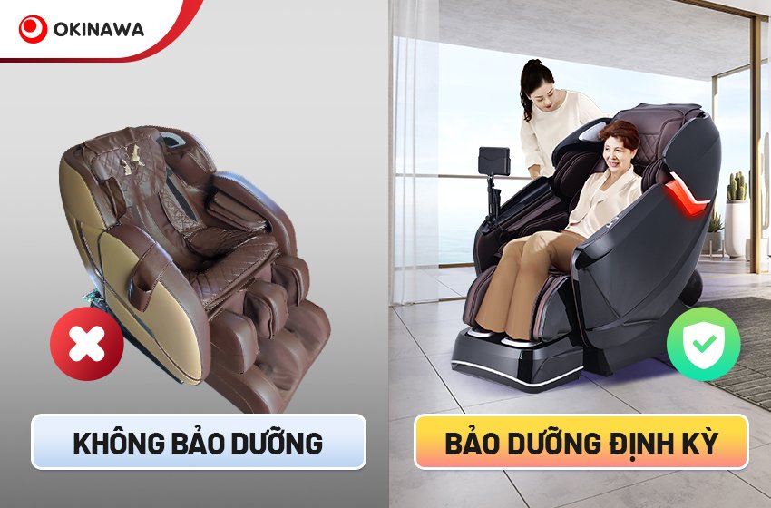 bảo dưỡng ghế massage